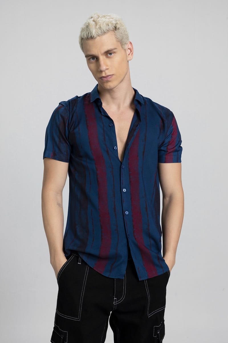 Men's Vertical Stripe Casual Shirt